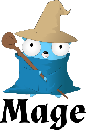 The magefile mascot